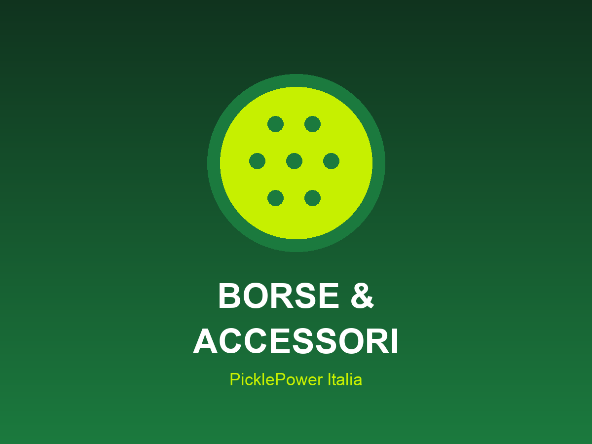 Collezione Borse e Accessori Pickleball PicklePower